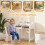 Ensemble bureau enfant avec compartiments de rangement et chaise en bois 6