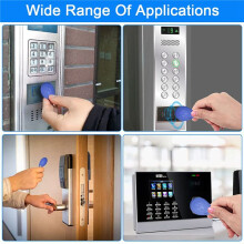 200Pcs 125 Khz Proximity ID Card RFID Keyfob Access Control Key for Door Entry Access Control System TK4100