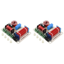 2X 3-Weg Luidsprekerfrequentieverdeler 300W HiFi Crossover Filter Frequentieverdeler voor Doe-Het-Zelf Luidsprekeraanpassingen