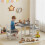 Ensemble table et 2 chaises pour enfants, gris 3