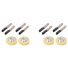 4x Brosse de Moteur W10380496 4162897 Engrenage D'Entraînement à Vis Sans Fin de Mélangeur 4 Paires de Brosses de Moteur