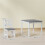 Ensemble table et 2 chaises pour enfants, gris 5