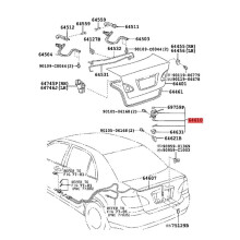 2X Car Tailgate Lock Block 64610-12360 for E12 2004-2013 Rear Door Luggage Locking 64610-12350