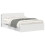 VidaXL vidaXL Headboard Cabinet with Storage High Gloss White Engineered Wood 5
