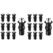 20 Pieces Toilet Screws Universal Toilet Expanding Screws Toilet Hinge Bolt Replacement Rubber Blind Hole