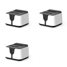 3X Boîtier de Disque Dur Externe SSD 2,5/3,5 Pouces Vers USB 3.0 Boîtier de Disque Dur Double Baie Station D'Accueil pour Disque Dur Prise UE