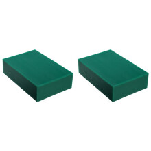 2X Bloc de Cire Ă Mouler, Cire Ă Sculpter pour la Fabrication de Bijoux, de Moules et D'Artisanat, 0,5 Kg, Vert