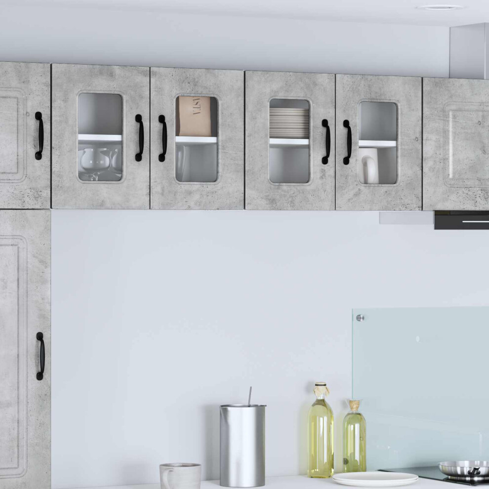 Vidaxl Dishwasher Panel Kalmar 2 Pcs Concrete Grey 60 X 31 X 40 Cm 8721359454925