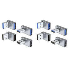 8 Stück USB 3.0-Adapter, Nach Oben und Unten Geneigt,  und Rechts Abgewinkelt, USB-A-Stecker auf Buchse-Konverter-Extender für PC, Laptop