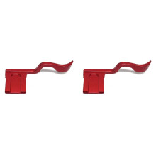 2X Couvre-Griffe en Aluminium Pouce Vers le Haut PoignéE de Pouce Hotshoe pour Appareil Photo X-T30 (pour XT-10 XT20 XT3 XT2) Rouge