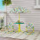 Ensemble table et chaises pliantes pour enfants, vert parasol 3