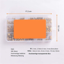 760 Pièces Inserts Filetés M2 M2.5 M3 M4 M5 M6 Métrique Filetage Femelle en Laiton Moleté Fileté Écrous D'Encastrement Kit D'Assortiment
