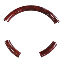 Car Steering Wheel Cover Three Section Handle Peach Wood Interior Three Section Clip- Grip Cover