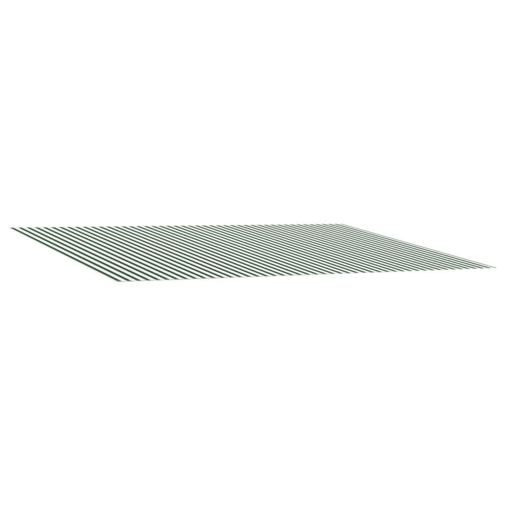 Vidaxl Awning Replacement Fabric Green And White 400 X 350 Cm