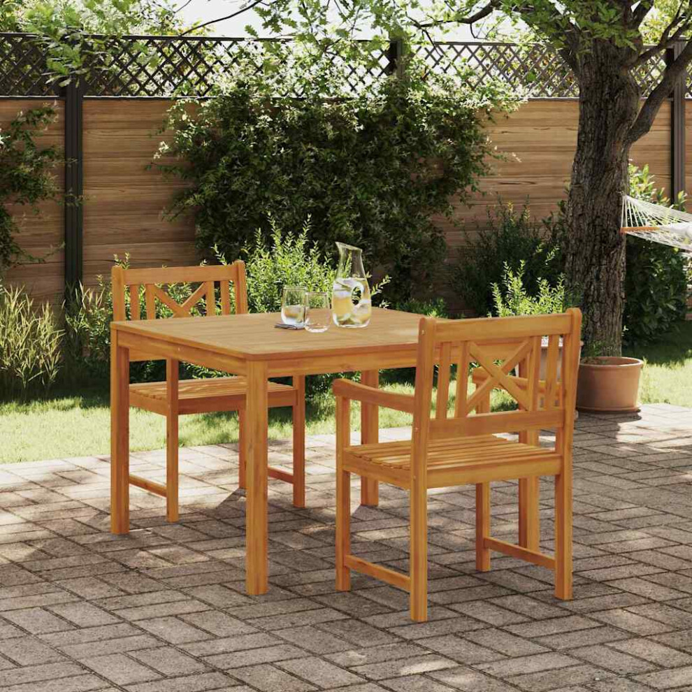 Vidaxl Garden Dining Set 3 Pcs Brown Solid Acacia Wood