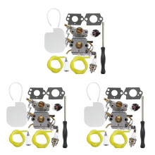3X Carburateur de Tronçonneuse PP4218A PP4218AVX pour Poulan Pro P3314 P3416 PP3816 Kit Carburateur 18 Pouces 42CC