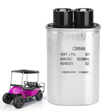 Capacitor 4MFD 4uF 660V 60 Hz for EZGO PowerWise II, Lester Chargers Cart Accessories 28109-G01