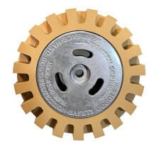 Adhesive Remover Eraser Wheel Kit with Aluminum Bracket, Hollow Rubber Wheel & Grinding Frame with Wheels