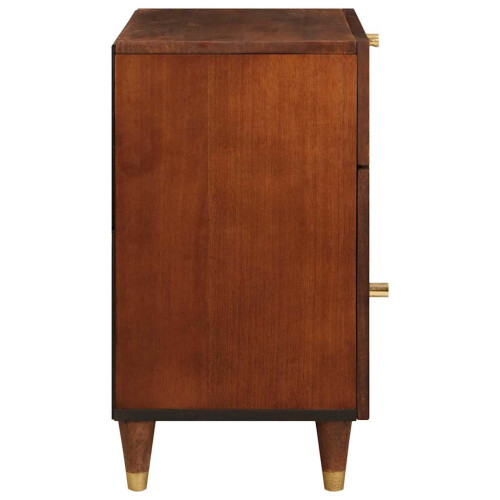 VidaXL vidaXL Bedside Tables with Drawer 50 x 33 x 60 cm Solid Mango Wood 1