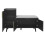 Black Shoe Storage Cabinet – 100x34x69cm 10