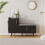 Black Shoe Storage Cabinet – 100x34x69cm 4