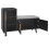 Black Shoe Storage Cabinet – 100x34x69cm 9