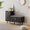 Black Shoe Storage Cabinet – 100x34x69cm 3
