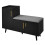 Black Shoe Storage Cabinet – 100x34x69cm 7
