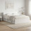 VidaXL vidaXL Headboard Cabinet with Storage High Gloss White Engineered Wood 5