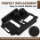 For  Sienna Central Console Silicone Protective Mat Cup Holder Mat Interior Modification Accessories Black 3