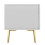 (White, Particle Board) White 75-inch TV Stand – Modern Lowboard Console 3