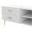 (White, Particle Board) White 75-inch TV Stand – Modern Lowboard Console 4