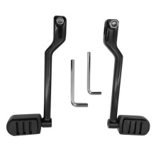 2 Peças de Alavanca de Câmbio para Motocicleta, Alavancas Traseiras com Pedais de Câmbio para Softail Fat Boy Road Glide Trike