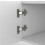 (White, Particle Board) White 75-inch TV Stand – Modern Lowboard Console 8