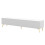 (White, Particle Board) White 75-inch TV Stand – Modern Lowboard Console 7