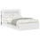 VidaXL vidaXL Headboard Cabinet with Storage High Gloss White Engineered Wood 5