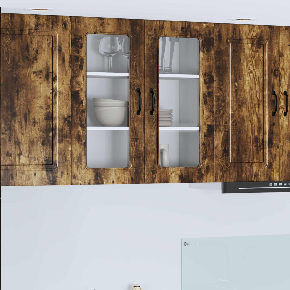 Vidaxl Dishwasher Panel Kalmar Smoked Oak 80 X 31 X 80 Cm 8721359455908