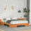 VidaXL vidaXL Bed Frame Brown 140 x 190 cm 1