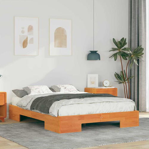 VidaXL vidaXL Bed Frame Brown 140 x 190 cm