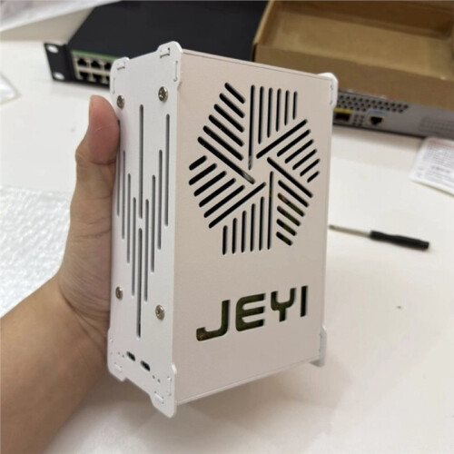 JEYI Gabinete de 2 Baias para Discos Rígidos  de 3,5 Polegadas com 4 Portas  Type-C de 5 Gbps e Fonte de Alimentação PD100W para HDDs de 3,5 2
