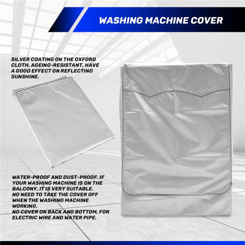 Washing Machine Cover,Washer/Dryer Cover for Front-Loading Machine Waterproof Dust-Proof