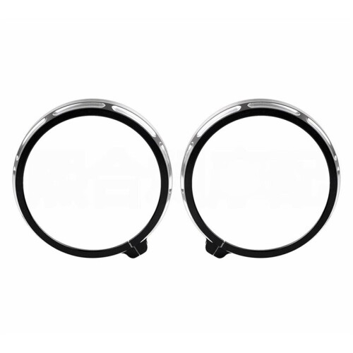 2 Unidades de Capa de Farol de Neblina de 4,5 Polegadas para  Gliding Trip Electra Street, Estrutura Protetora de Alumínio, Capa de Farol 2