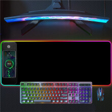 RGB Wireless Charging Mouse Pad Desk Carpet Mouse Mat Gaming Laptops Pc Gamer Accessories Computer Mat XXL Mousepad