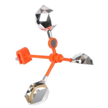 Solar Wind Powered Bird Repeller 360 Rotation with Flash Sound Scare Automatic Deterrent for Garden Farm Yard