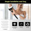Lotion Applicator for Back, Back Lotion Applicator for Women with 3 Reusable Washable Foam Rollers Black 5
