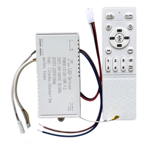 Ceiling Fan Light Remote Control Dimmable Controller Driver Remote 22V 70W 2.4G Inverter 6-Speed Universal Type