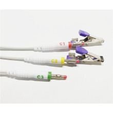 12Pcs Multi-Function ECG/EKG Alligator Clip Electrodes for Animals Veterinary or to Use with Banana Plug and Fix Cables