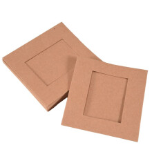 10 Pcs / Set Paper Photo DIY Wall Picture Hanging Frame Album Rope Clip Set Home Decor 3inch Brown