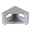 50 Pièces Équerres D'Angle 4040 Aluminium Argent 40x40 4