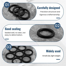 50 x nitrile rubber O ring black 11 mm x 15 mm x 2 mm Washer Sealing bags Rubber pads